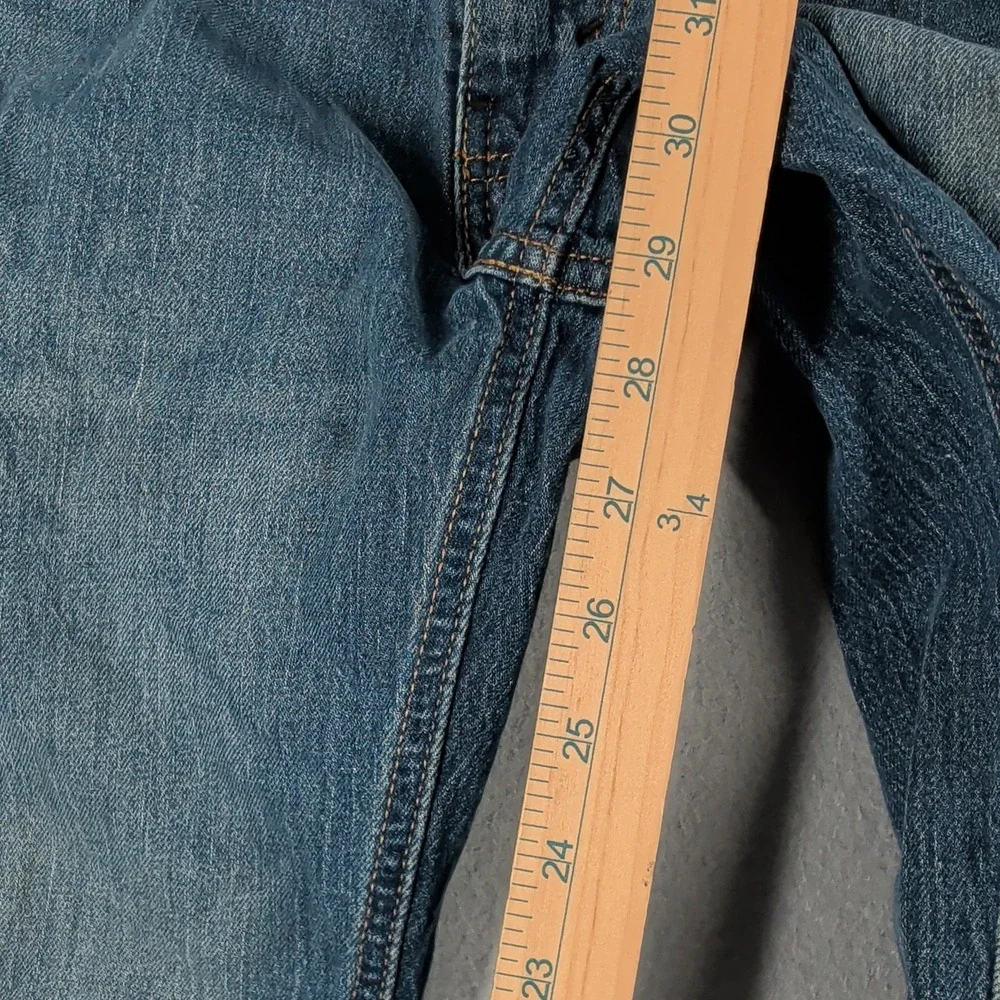 Levi's 512 Mens Jeans W28‎ L32 Blue Denim Straight Fit